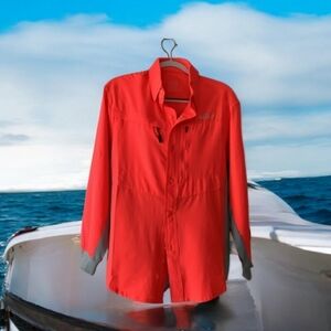 Boat Or Fishing Top Loco Skaile  bright Orange & Grey size S great Hunting  …